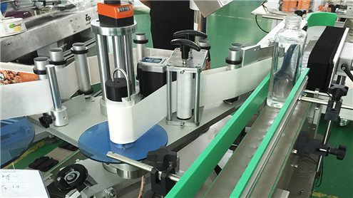 Firkantede flasker fire sider mærkning maskine automatisk lodret etiketteringsmaskiner